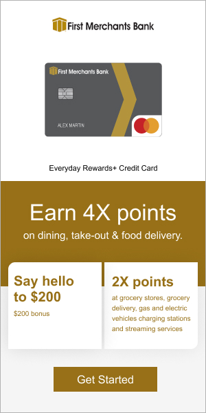 Click here for a First Merchants Credit Card Offer