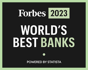 Forbes Worlds Best Banks 2023 Logo
