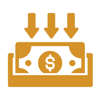 Early-Pay-Icon-2Automatic350x350 Money showing going into an account icon