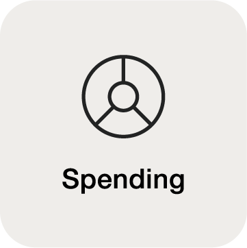 First Merchants Personal Finance Spending Icon